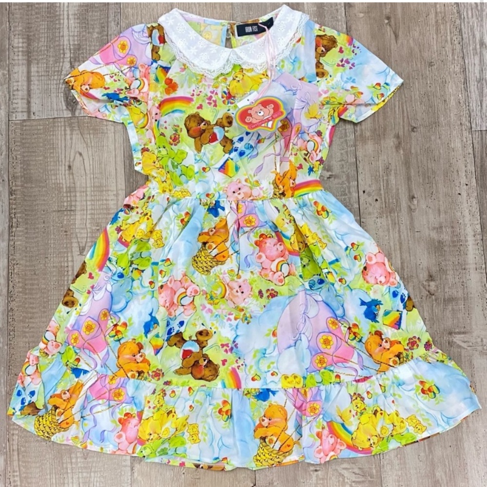 IRON FIST LIMITED EDITION SPRING FLING CAREBEAR KAWAII CUTE GIRLIE DRESS NEW!!